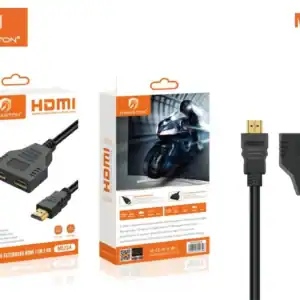 Cabo de extensão HDMI MU34 com 1 entrada macho, ideal para ampliar a conexão entre dispositivos de áudio e vídeo. Compatível com televisores, consoles e computadores, garantindo alta qualidade de sina.