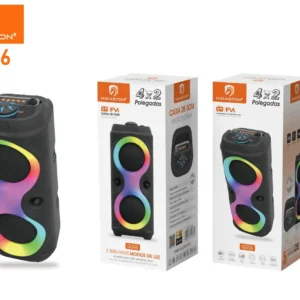 HMaston QS06 Caixa De Som Bluetooth com LED RGB