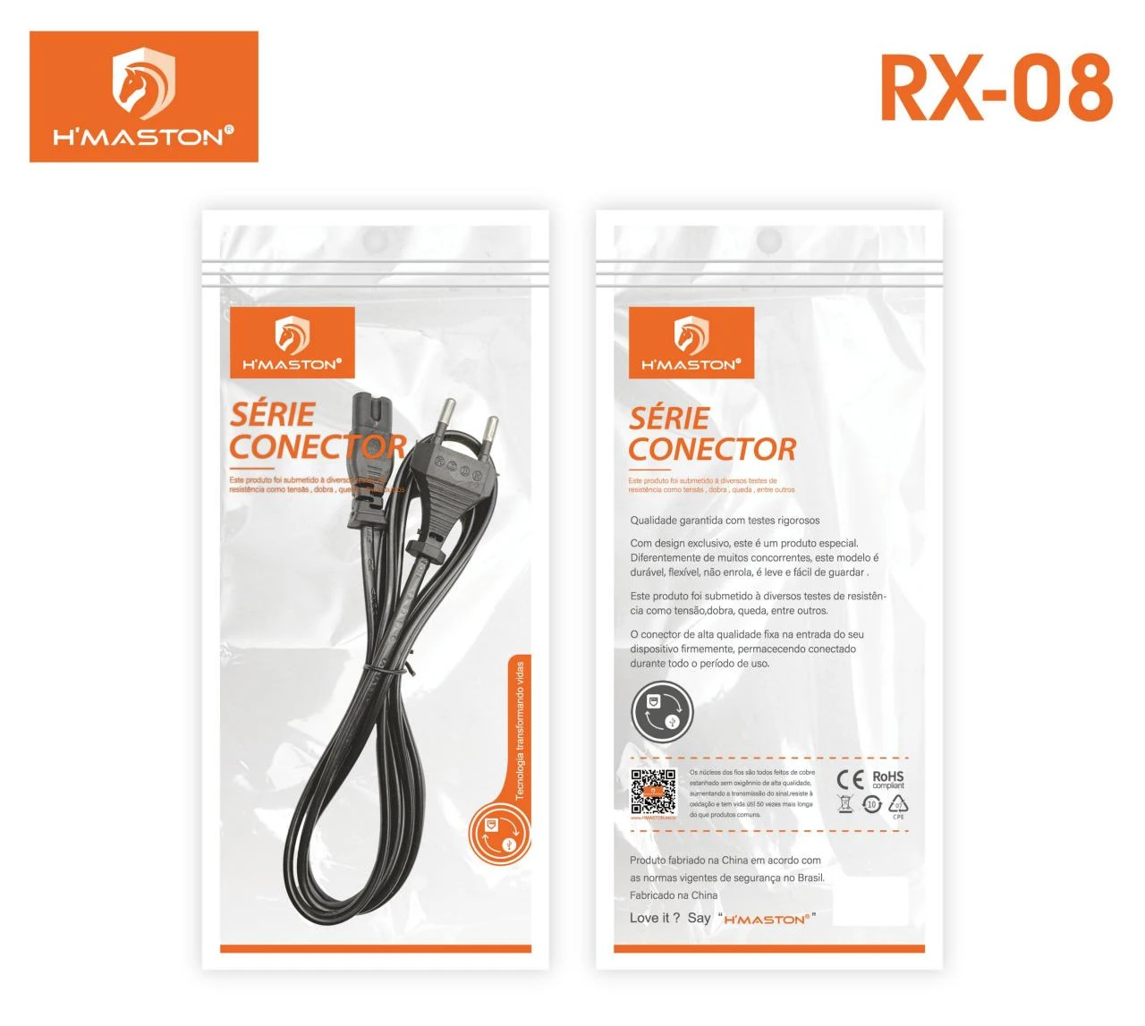 HMaston RX08 Conector H’Maston RX08 Estrutura flexível, leve e não enrola