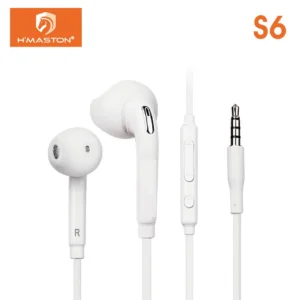 HMaston S6 Fone De Ouvido Cabo revestido em TPU