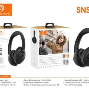 HMaston SNS15 Headset com Cancelamento ativo de ruído (ANC)