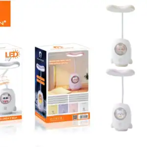HMaston TD03 Luminária Cilindro Espacial com Suporte de Canetas LED protetor ocular