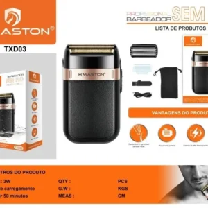 HMaston TXD03 barbeador sem fio profissional com lâminas de alta precisão