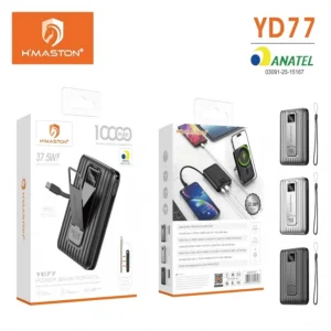HMaston YD77 Power Bank com Capacidade de 10000mAh