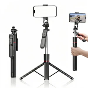 HMaston ZP25 Tripé Bastão De Selfie Controle sem fio Bluetooth