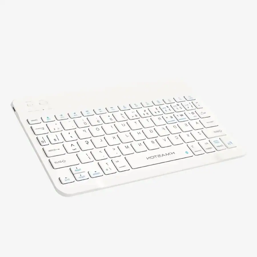 Teclado sem fio compacto, ideal para escritórios e uso doméstico, com design moderno e teclas confortáveis para digitação eficiente.