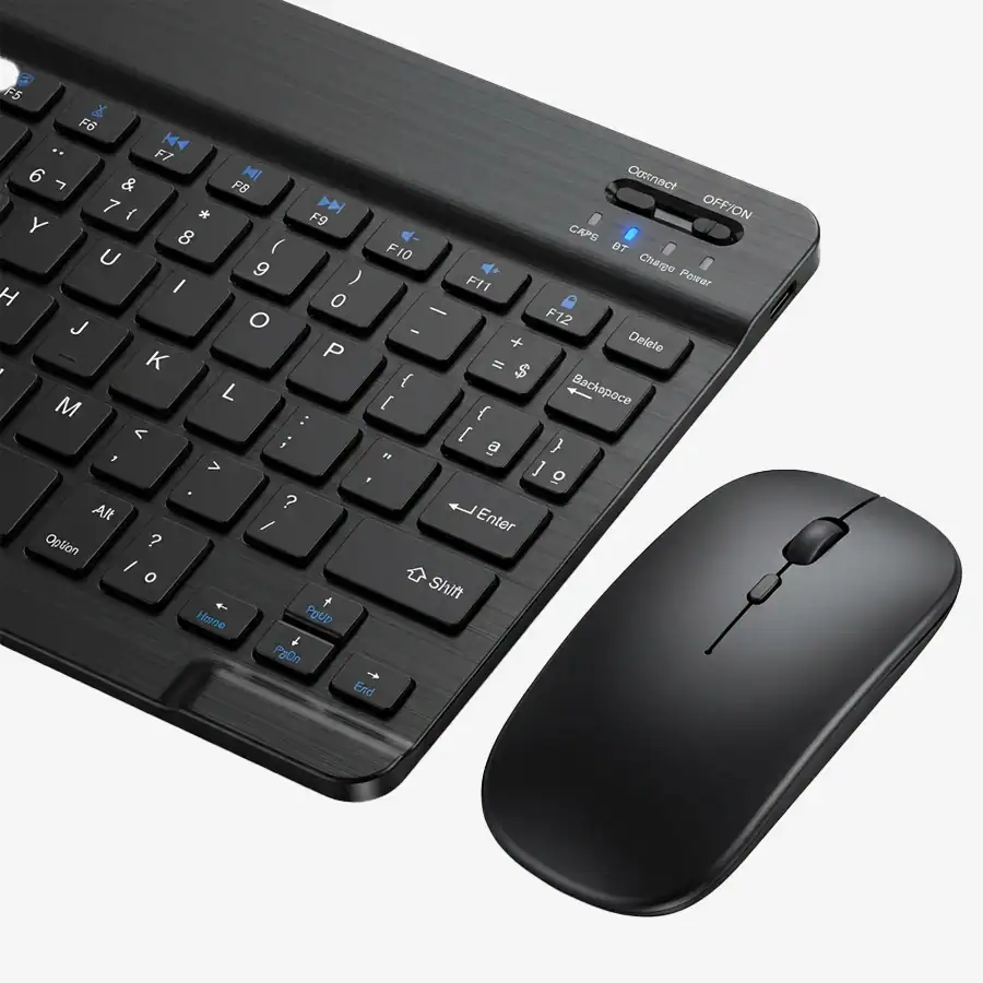 HMaston JP108 Kit Teclado Bluetooth com Mouse Conexão Bluetooth